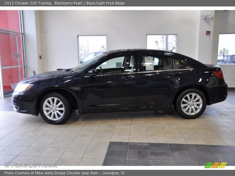 Blackberry Pearl / Black/Light Frost Beige 2011 Chrysler 200 Touring