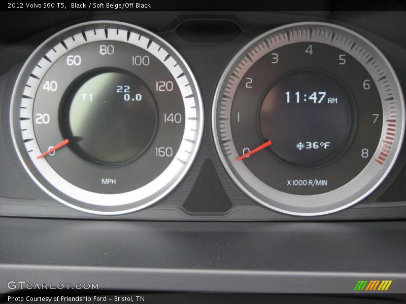  2012 S60 T5 T5 Gauges