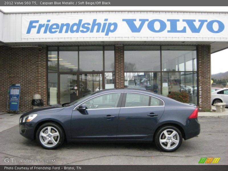 Caspian Blue Metallic / Soft Beige/Off Black 2012 Volvo S60 T5