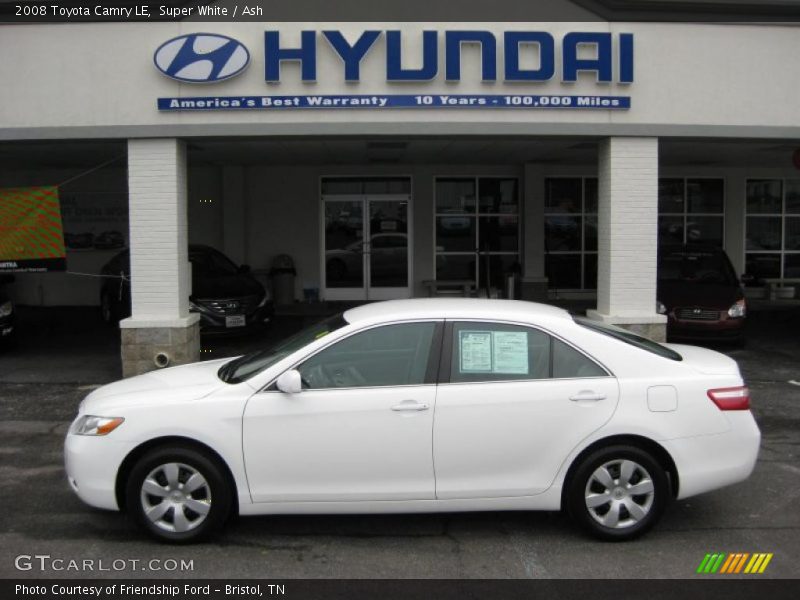 Super White / Ash 2008 Toyota Camry LE