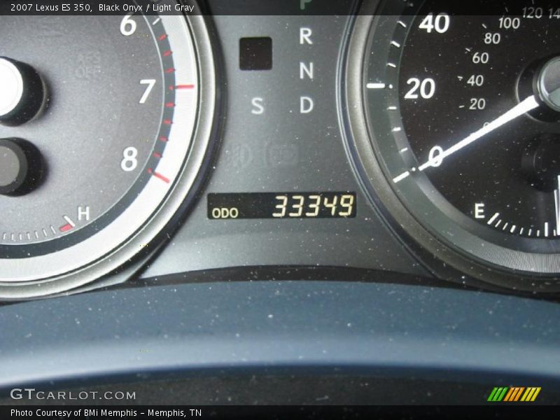 Black Onyx / Light Gray 2007 Lexus ES 350