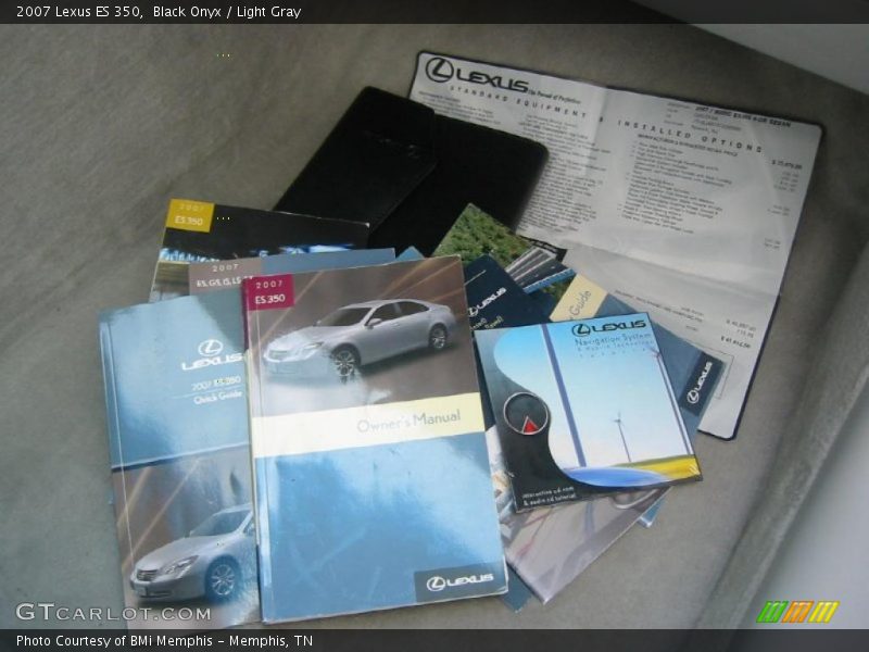 Black Onyx / Light Gray 2007 Lexus ES 350