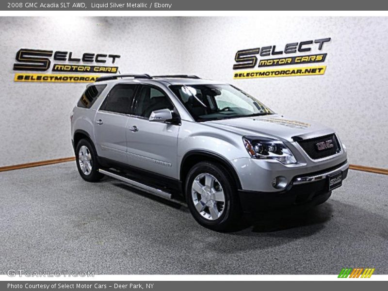 Liquid Silver Metallic / Ebony 2008 GMC Acadia SLT AWD