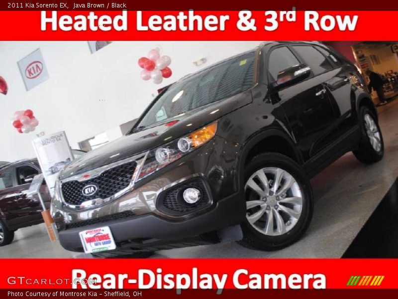 Java Brown / Black 2011 Kia Sorento EX