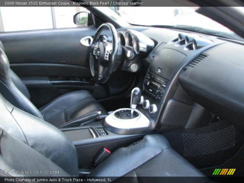 Magnetic Black Pearl / Charcoal Leather 2006 Nissan 350Z Enthusiast Coupe