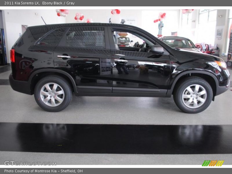 Ebony Black / Gray 2011 Kia Sorento LX