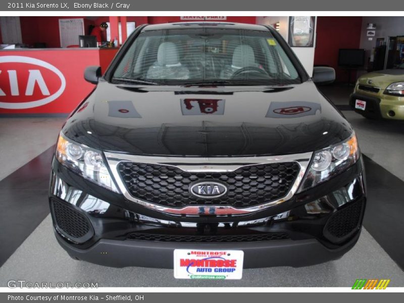 Ebony Black / Gray 2011 Kia Sorento LX