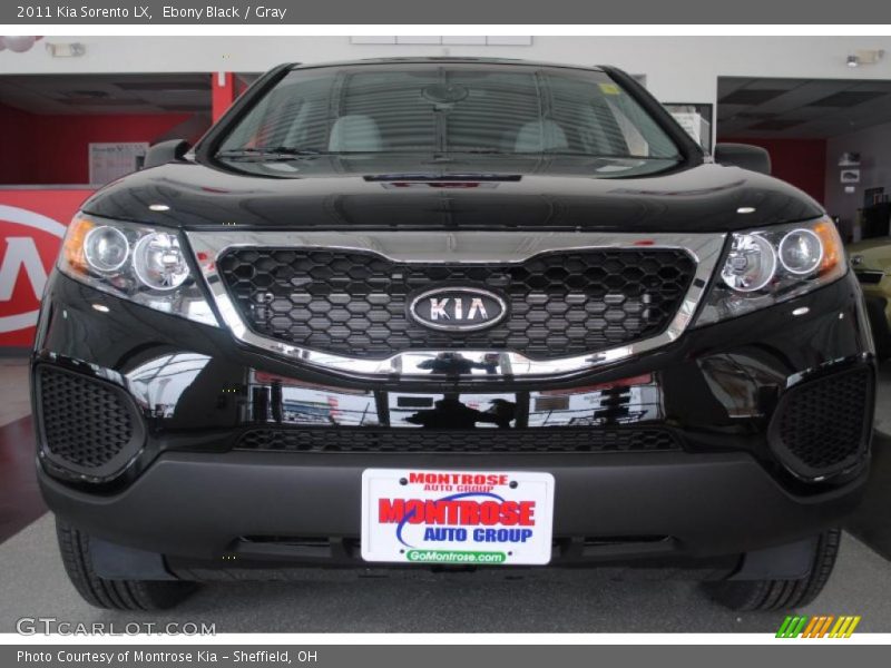 Ebony Black / Gray 2011 Kia Sorento LX