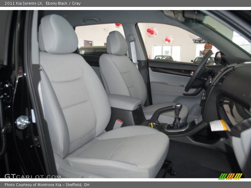 Ebony Black / Gray 2011 Kia Sorento LX