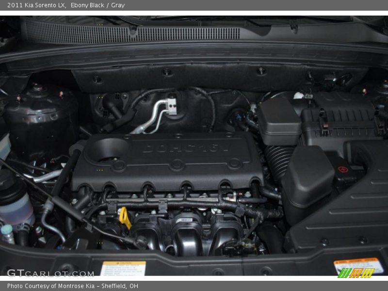 Ebony Black / Gray 2011 Kia Sorento LX