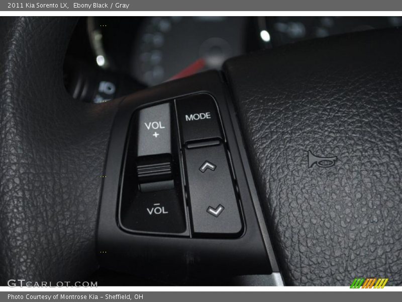 Ebony Black / Gray 2011 Kia Sorento LX