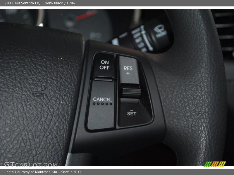 Ebony Black / Gray 2011 Kia Sorento LX