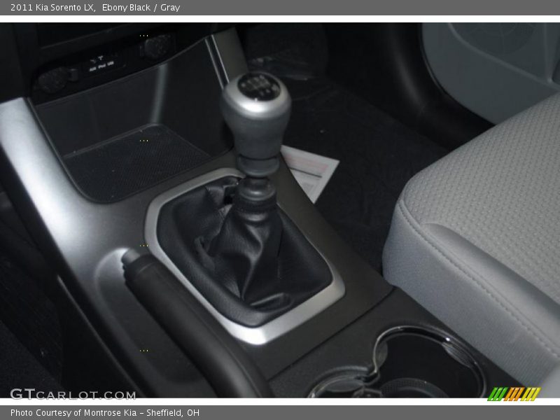 Ebony Black / Gray 2011 Kia Sorento LX