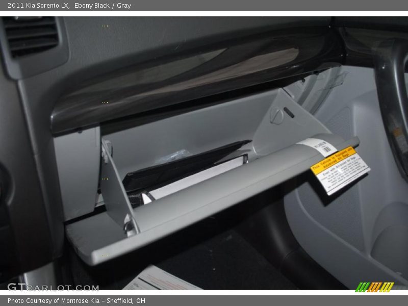 Ebony Black / Gray 2011 Kia Sorento LX