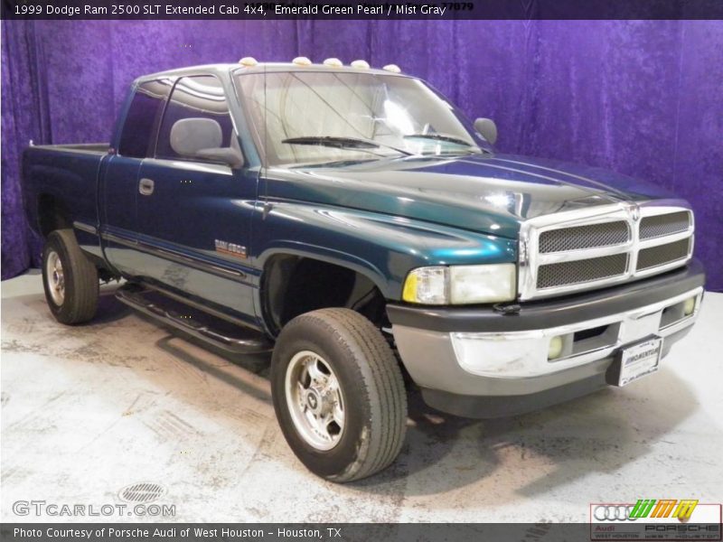 Emerald Green Pearl / Mist Gray 1999 Dodge Ram 2500 SLT Extended Cab 4x4