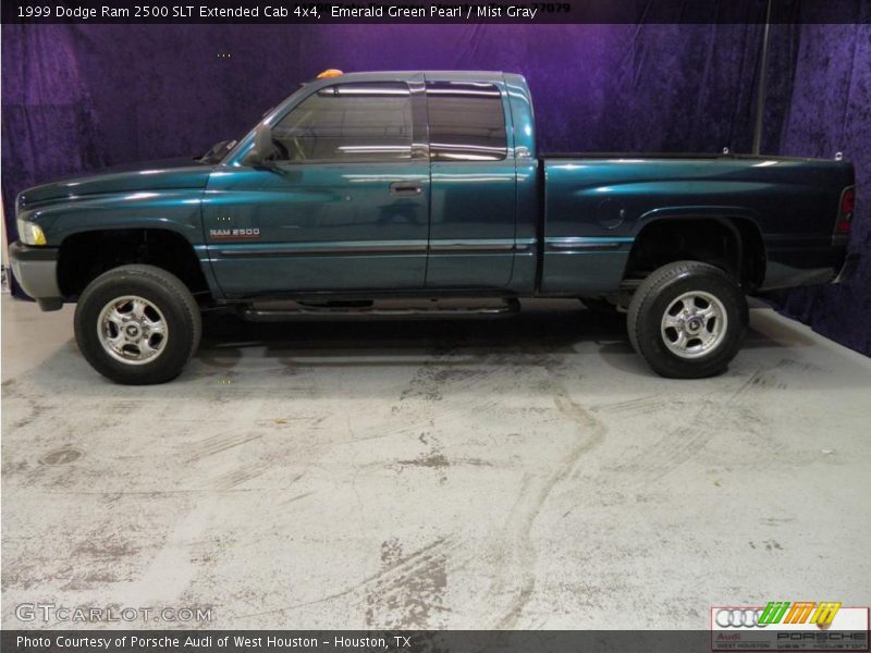 Emerald Green Pearl / Mist Gray 1999 Dodge Ram 2500 SLT Extended Cab 4x4