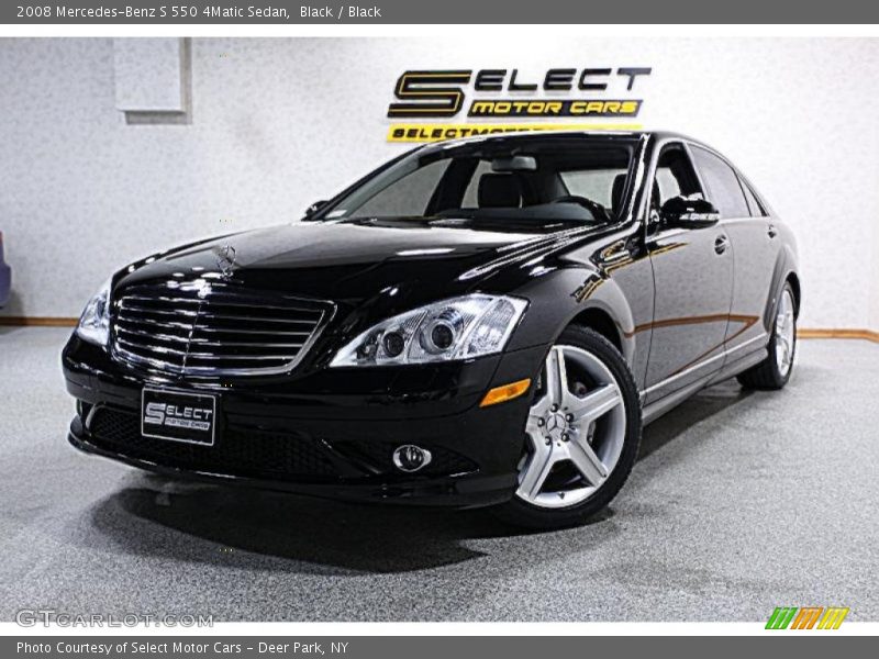 Black / Black 2008 Mercedes-Benz S 550 4Matic Sedan