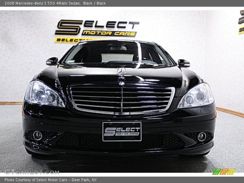 Black / Black 2008 Mercedes-Benz S 550 4Matic Sedan