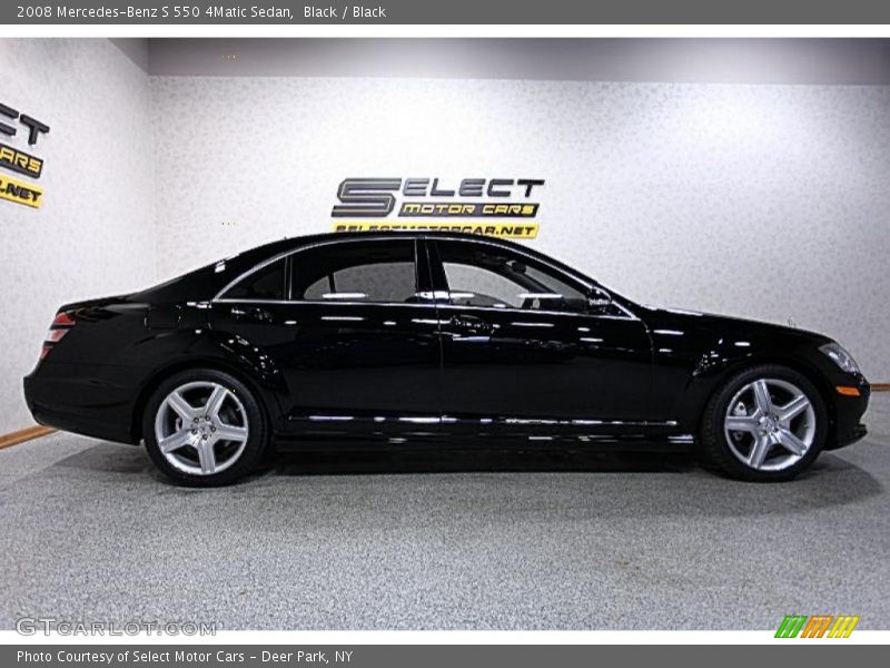 Black / Black 2008 Mercedes-Benz S 550 4Matic Sedan