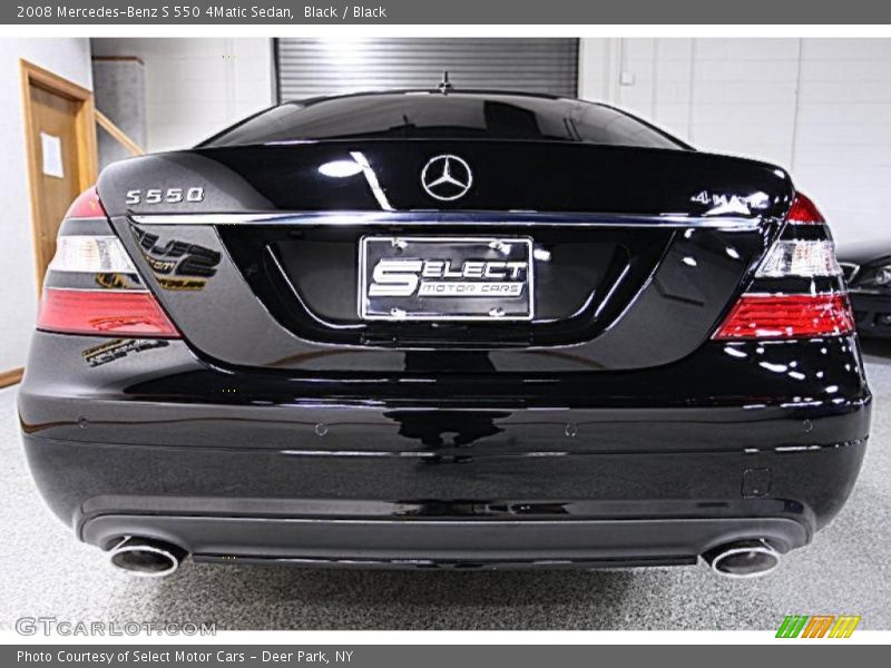 Black / Black 2008 Mercedes-Benz S 550 4Matic Sedan