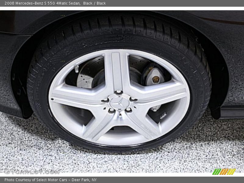 Black / Black 2008 Mercedes-Benz S 550 4Matic Sedan