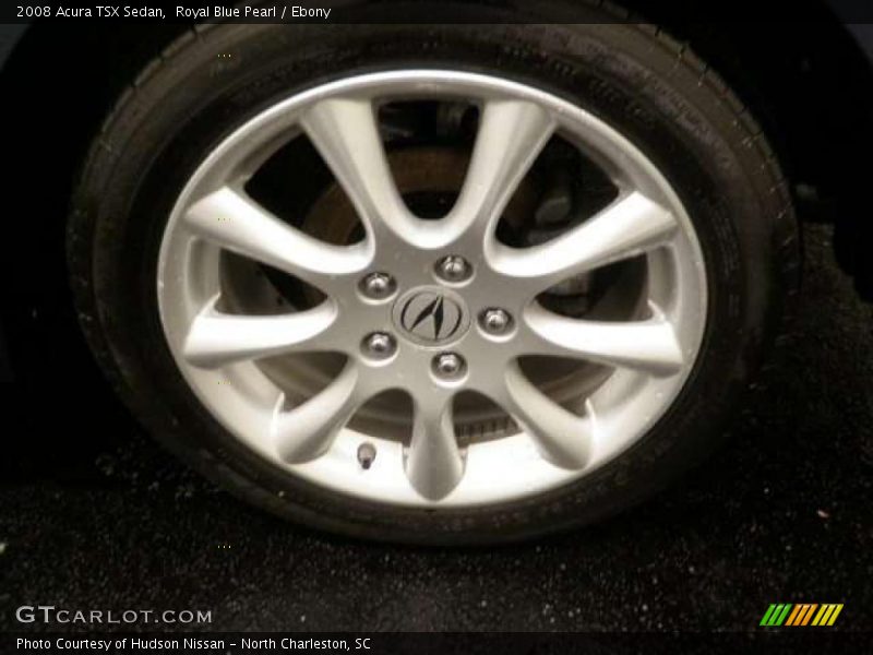 Royal Blue Pearl / Ebony 2008 Acura TSX Sedan