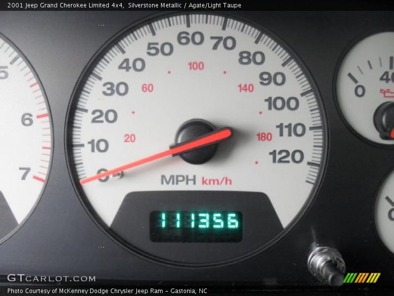 Silverstone Metallic / Agate/Light Taupe 2001 Jeep Grand Cherokee Limited 4x4