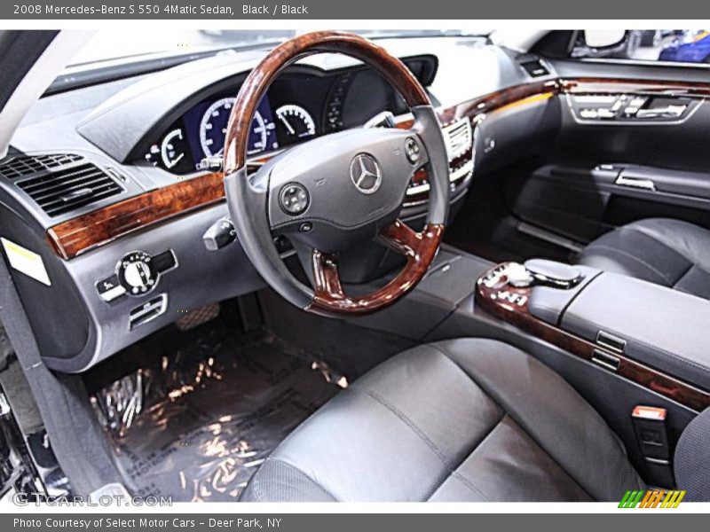 Black / Black 2008 Mercedes-Benz S 550 4Matic Sedan