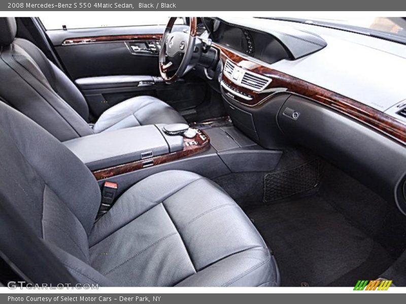 Black / Black 2008 Mercedes-Benz S 550 4Matic Sedan