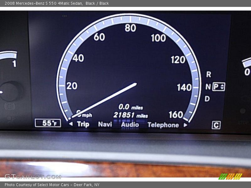 Black / Black 2008 Mercedes-Benz S 550 4Matic Sedan