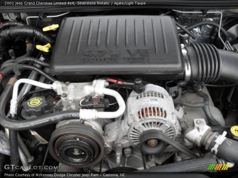  2001 Grand Cherokee Limited 4x4 Engine - 4.7 Liter SOHC 16-Valve V8