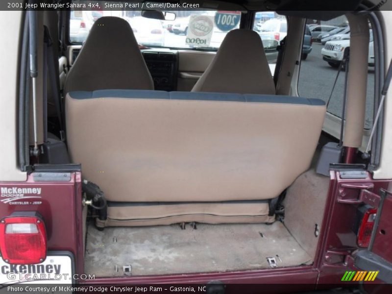 Sienna Pearl / Camel/Dark Green 2001 Jeep Wrangler Sahara 4x4