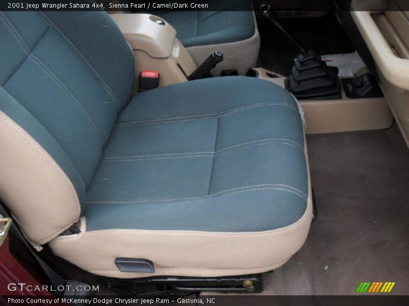 Sienna Pearl / Camel/Dark Green 2001 Jeep Wrangler Sahara 4x4