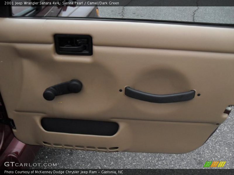 Sienna Pearl / Camel/Dark Green 2001 Jeep Wrangler Sahara 4x4