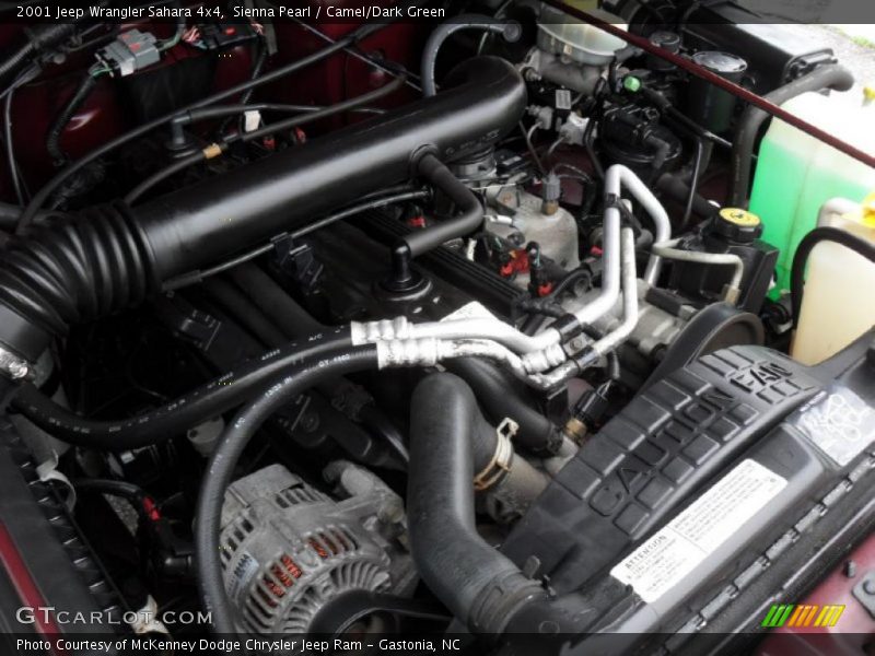  2001 Wrangler Sahara 4x4 Engine - 4.0 Liter OHV 12-Valve Inline 6 Cylinder