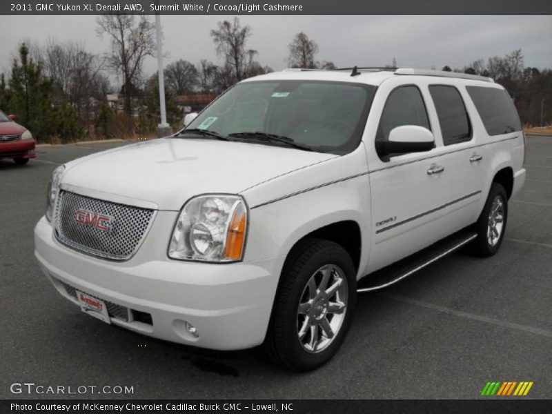 Summit White / Cocoa/Light Cashmere 2011 GMC Yukon XL Denali AWD