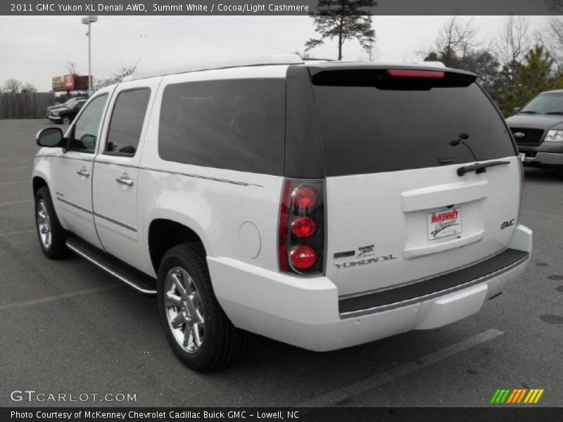 Summit White / Cocoa/Light Cashmere 2011 GMC Yukon XL Denali AWD