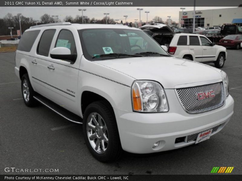 Summit White / Cocoa/Light Cashmere 2011 GMC Yukon XL Denali AWD