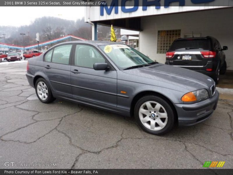 Steel Grey Metallic / Grey 2001 BMW 3 Series 325xi Sedan