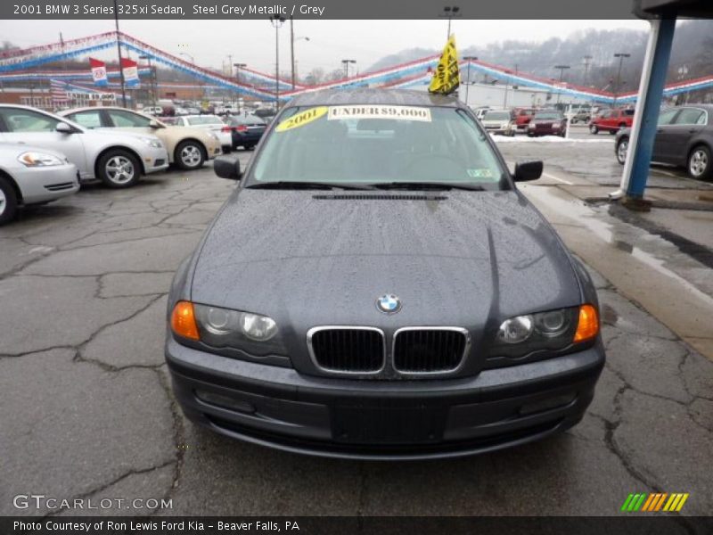Steel Grey Metallic / Grey 2001 BMW 3 Series 325xi Sedan