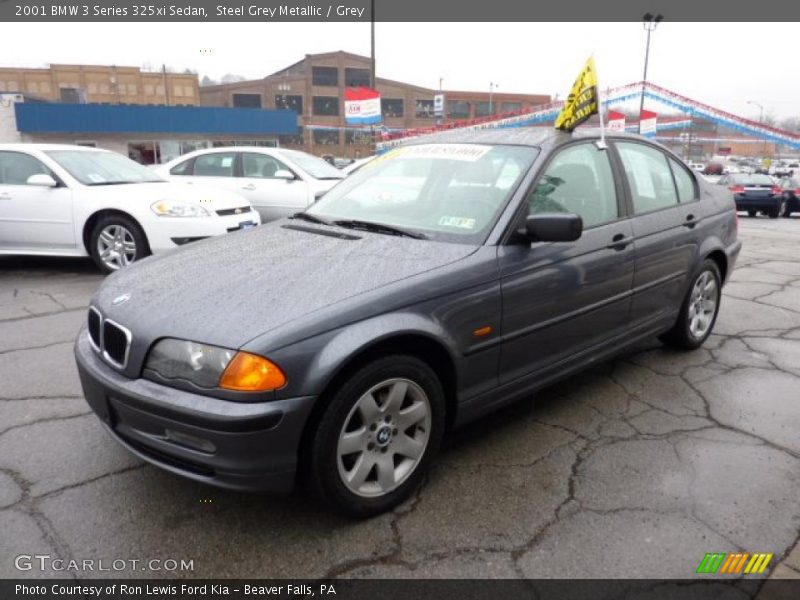 Steel Grey Metallic / Grey 2001 BMW 3 Series 325xi Sedan