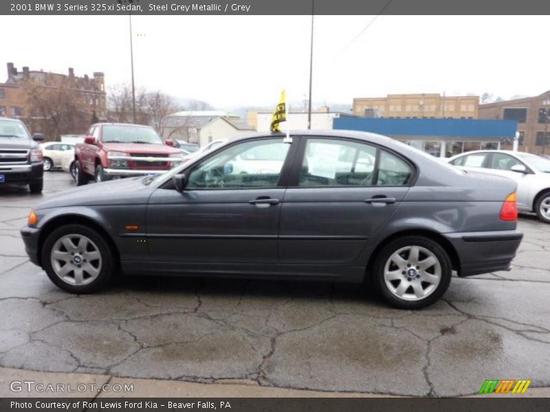 Steel Grey Metallic / Grey 2001 BMW 3 Series 325xi Sedan