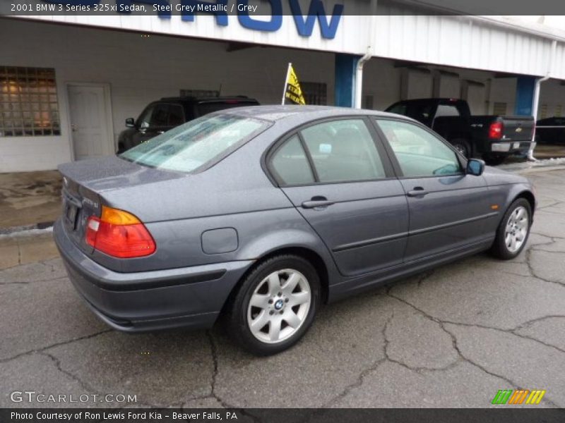 Steel Grey Metallic / Grey 2001 BMW 3 Series 325xi Sedan