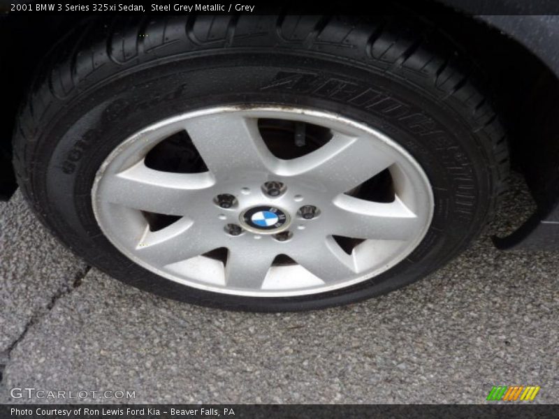 Steel Grey Metallic / Grey 2001 BMW 3 Series 325xi Sedan