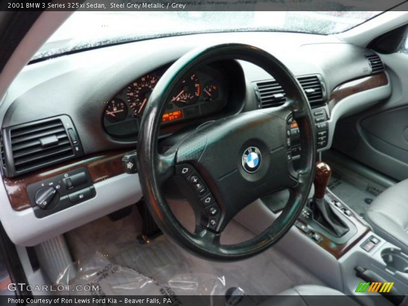 Steel Grey Metallic / Grey 2001 BMW 3 Series 325xi Sedan