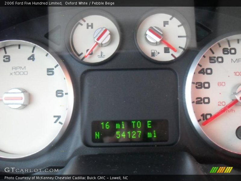 Oxford White / Pebble Beige 2006 Ford Five Hundred Limited