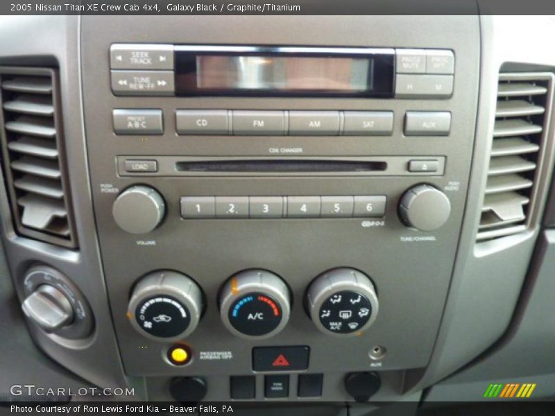 Controls of 2005 Titan XE Crew Cab 4x4