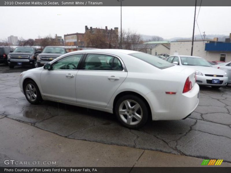 Summit White / Titanium 2010 Chevrolet Malibu LS Sedan