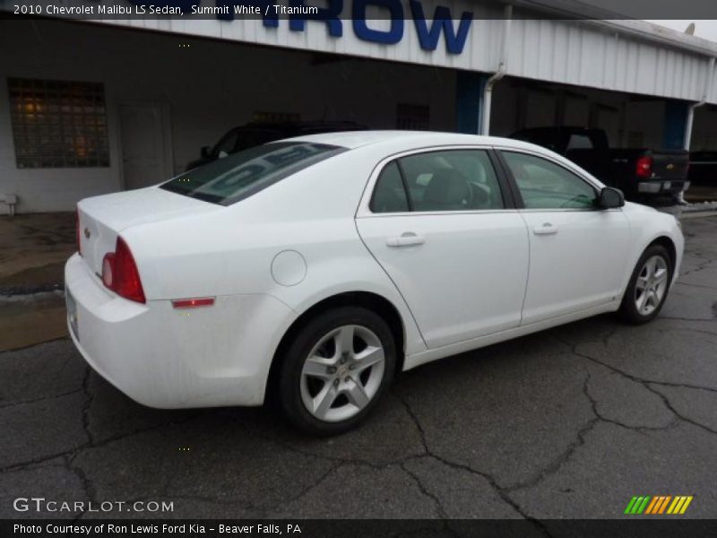 Summit White / Titanium 2010 Chevrolet Malibu LS Sedan