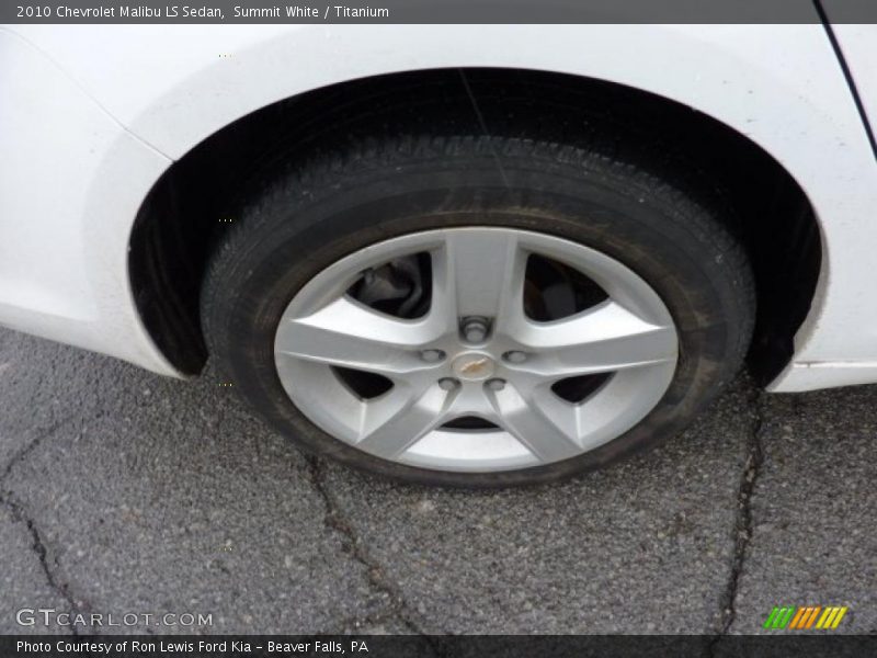 Summit White / Titanium 2010 Chevrolet Malibu LS Sedan